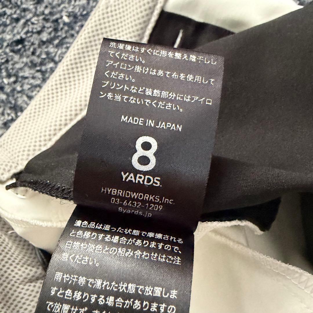 8YARDS　ハチヤーズ　ストレッチ　パンツ　ゴルフウェア　ホワイト系　サイズS