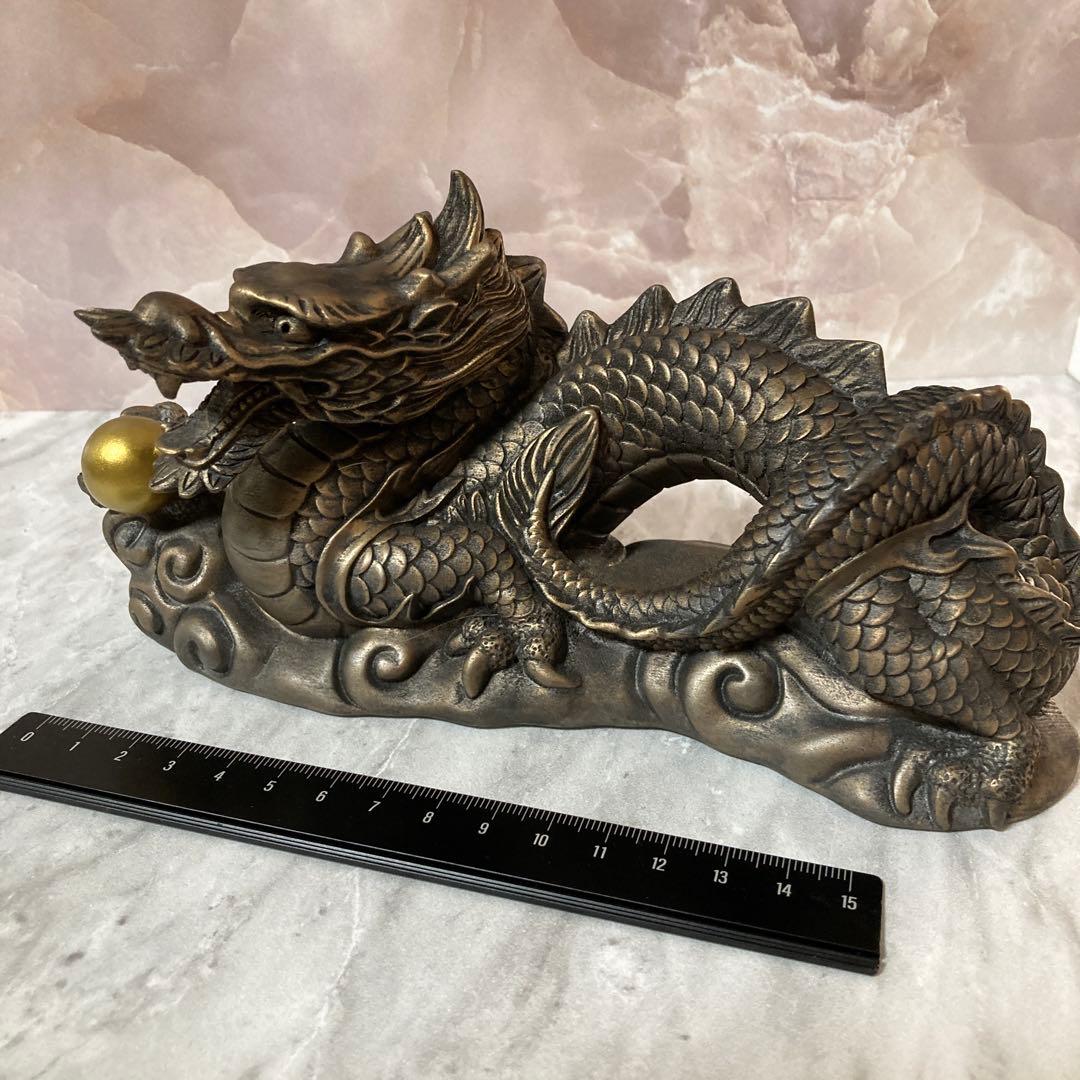 木像　金吾龍神社公認　荒波々幾龍神