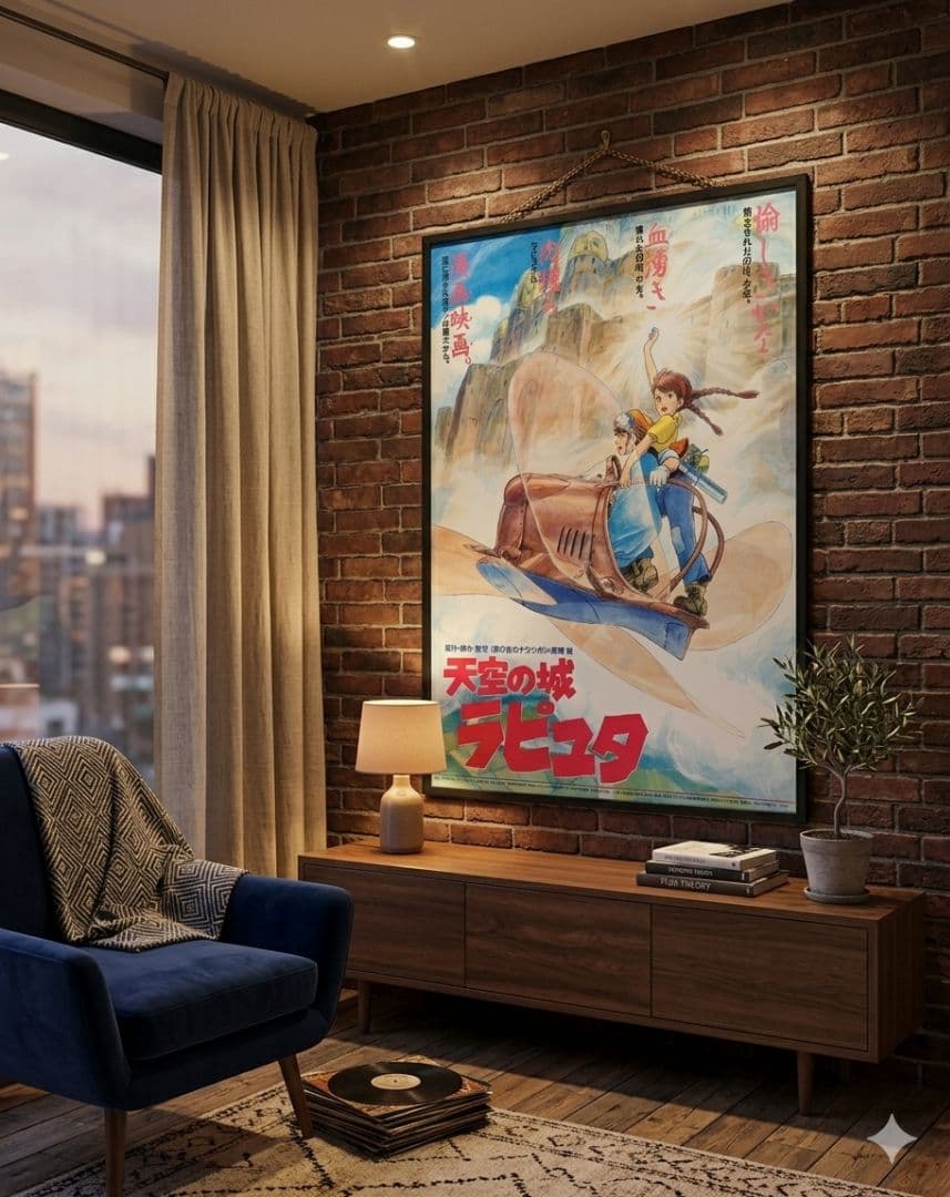 【昭和レトロ】宮崎駿監督作品　天空の城ラピュタ　B2販促用ポスター