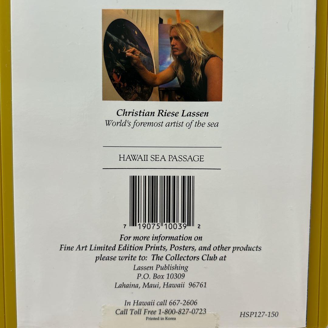 最終値下げ！　クリスチャン　ラッセン　公式　ハワイ　WHALE　ポスター
