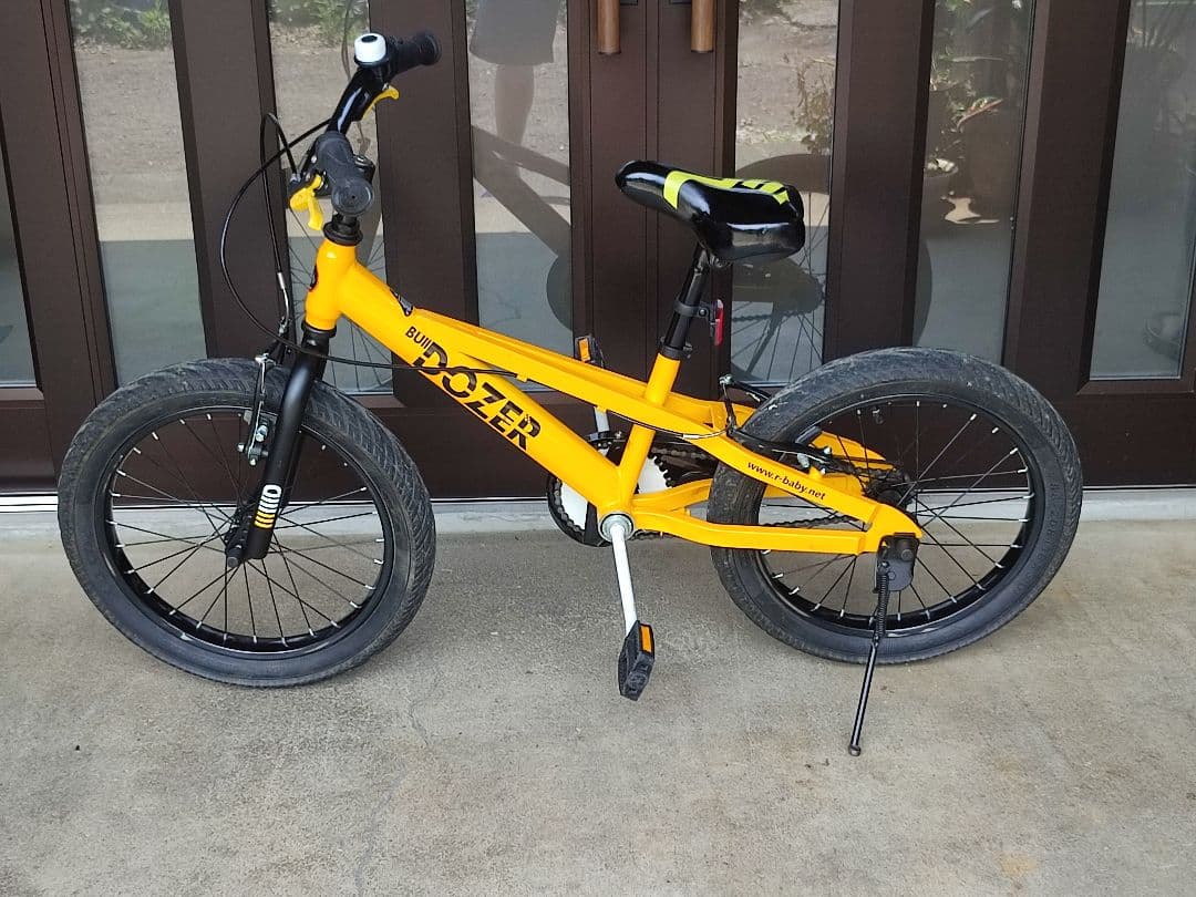 廃盤　ファットバイク 18インチ キッズバイク オレンジ　イエロー　Vブレーキ