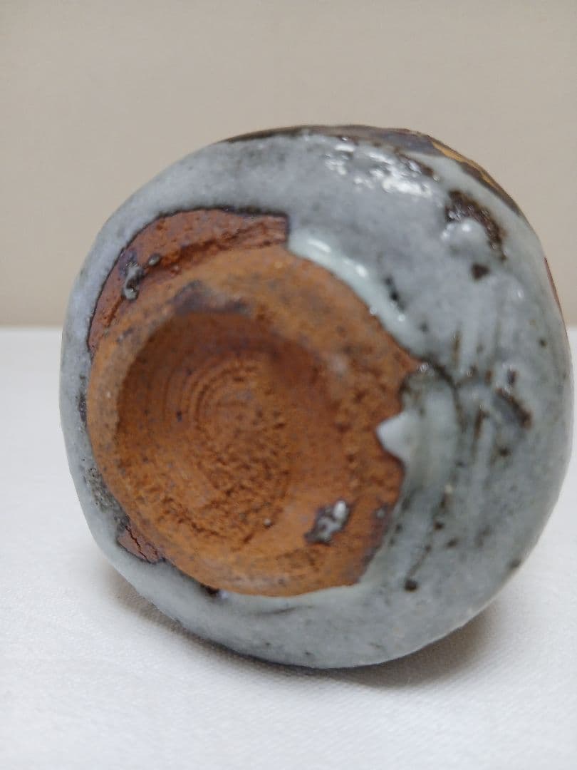 志野酒杯　美濃焼人間国宝　加藤卓男作