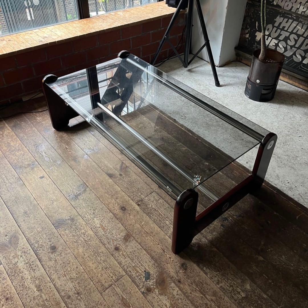 カリモク ガラステーブル ヴィンテージ家具