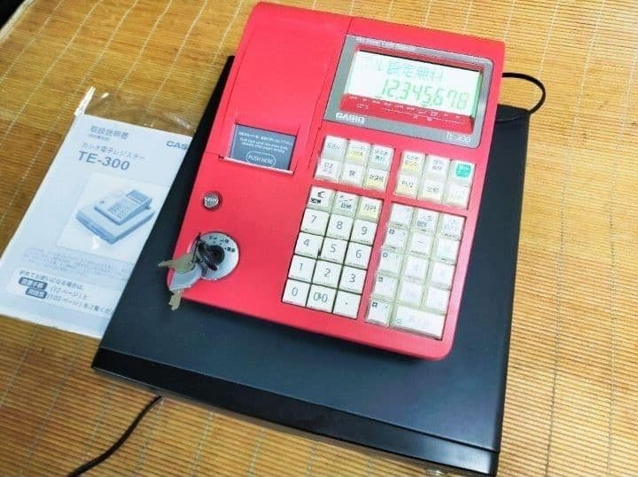 カシオレジスター　TE-300　フル設定無料　送料無料人気機種　499961