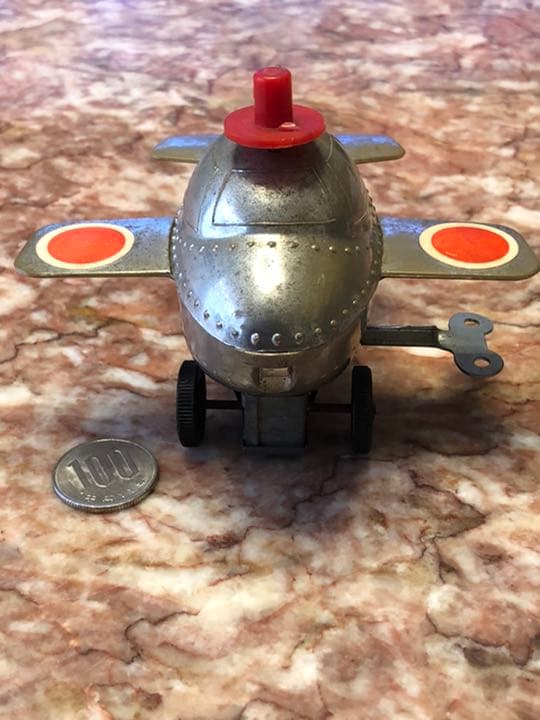 鑑定団　米澤ビンテージ　ゼンマイ式飛行機　ブリキ/セルロイド　ヨネザワ製　日本製