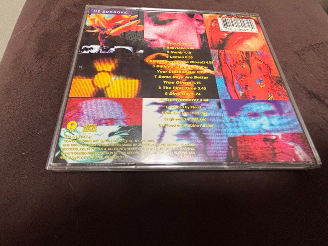 レア　u2 直筆サインCD bono edge Larry adam