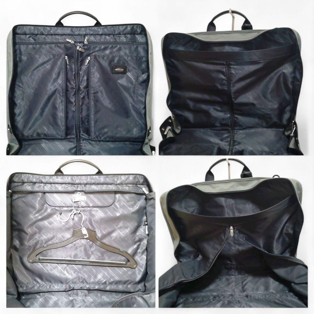 美品　ゼロハリバートン　ガーメントバッグ　フルセット　スーツケース　グレー