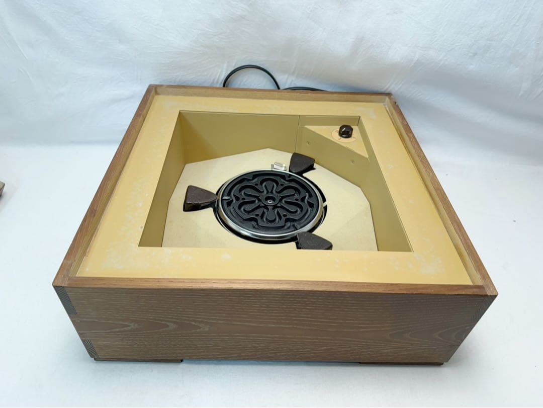 ほぼ未使用 茶道具 野々田式 女桑置炉L-904丸型熱板菊池政光造 阿弥陀堂釜