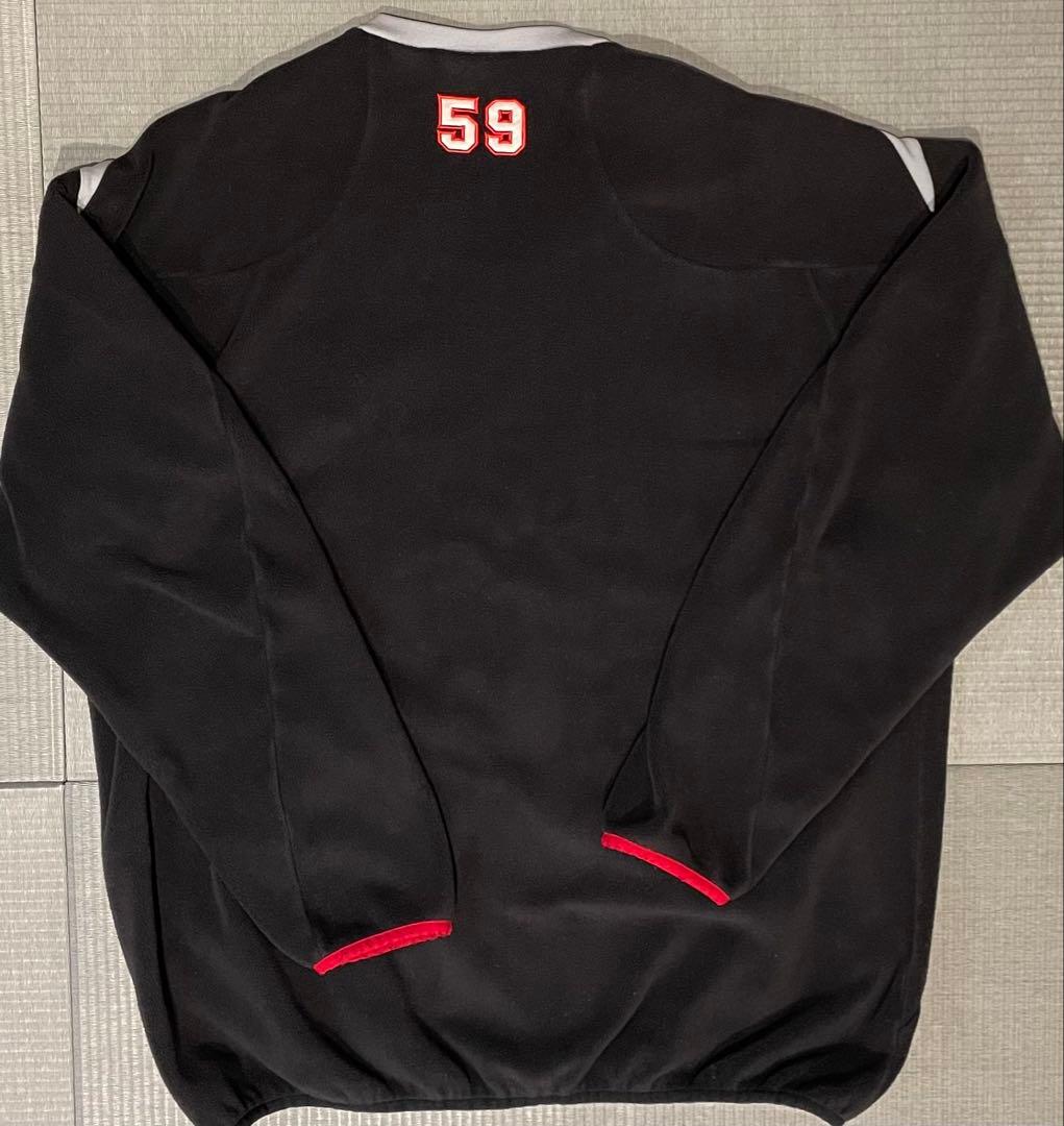 千葉ロッテマリーンズ フリース 支給品 実使用 細谷圭 サイズXO 刺繍