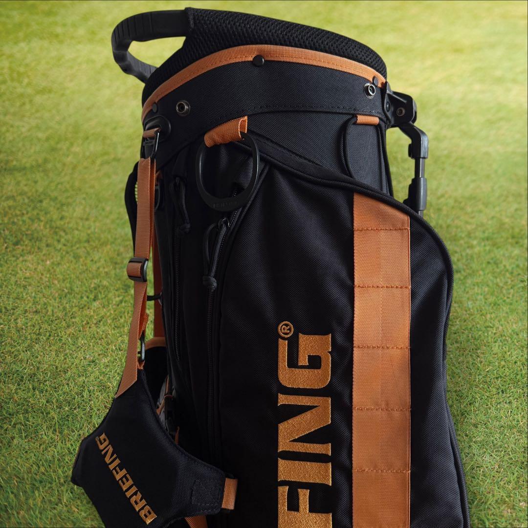 限定モデル　ブリーフィング キャディバッグ 9.5型 CR-4 黒　オレンジ