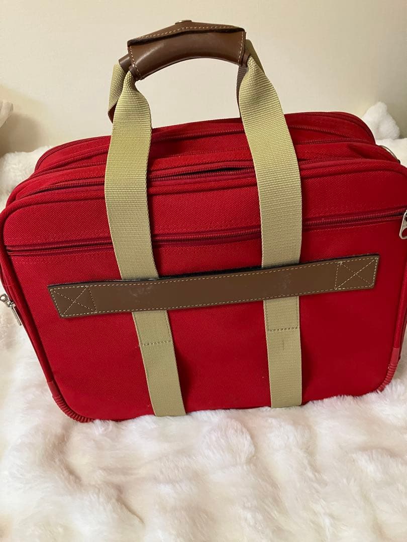 お値下げ　帆布トランクケース　赤　ランセル