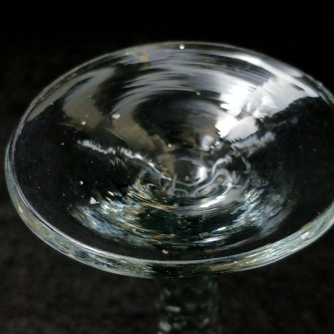 Y2590-6 オールドバカラ 金彩装飾 ステムグラス 高さ14㎝ 豪華金彩