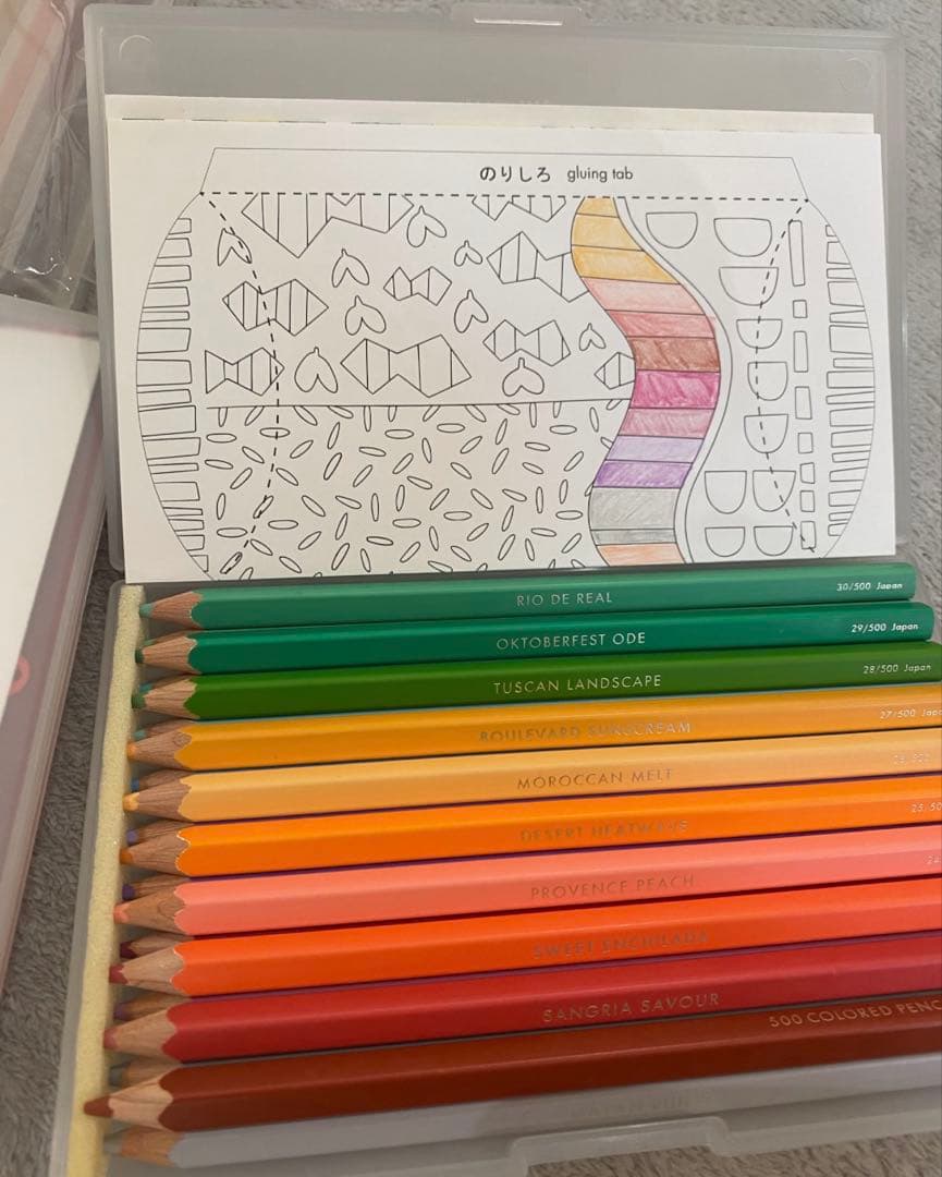 【正規品】ほぼ未使用フェリシモ 500色の色鉛筆　全色セット