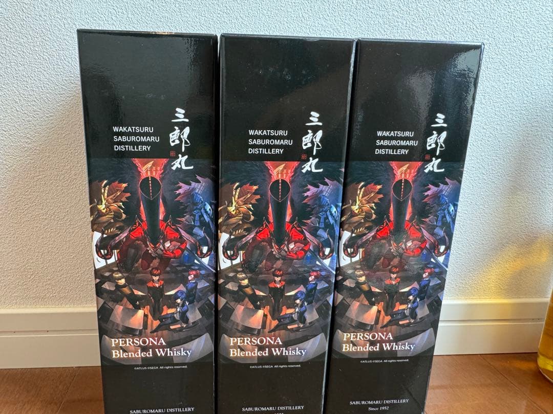 【抽選販売品】三郎丸 × ペルソナ ブレンデッドウイスキー 3本セット