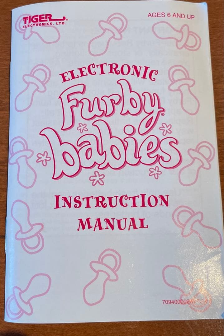 超希少　英語版　ファービーベイビー　水色　動作確認済