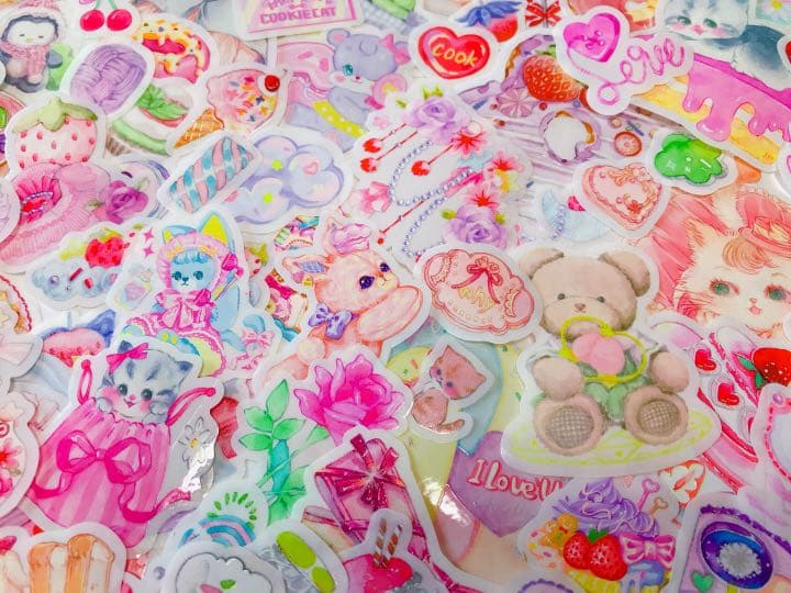 可愛いい❤️❤️フレークシール( ⸝⸝•ᴗ•⸝⸝ )ゆめかわセット♡♡