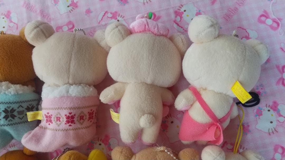 リラックマ　コリラックマ　キイロイトリ　マスコットキーチェーン　ぬいぐるみ