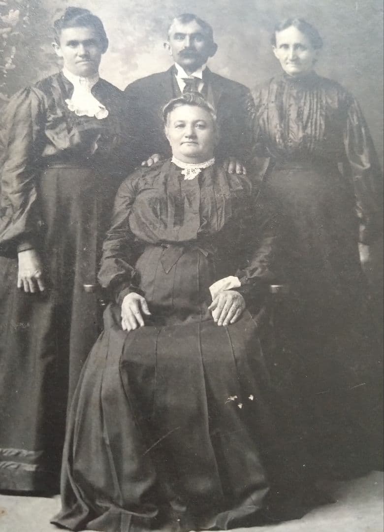 アメリカンアンティーク　写真館　家族　ポートレート写真