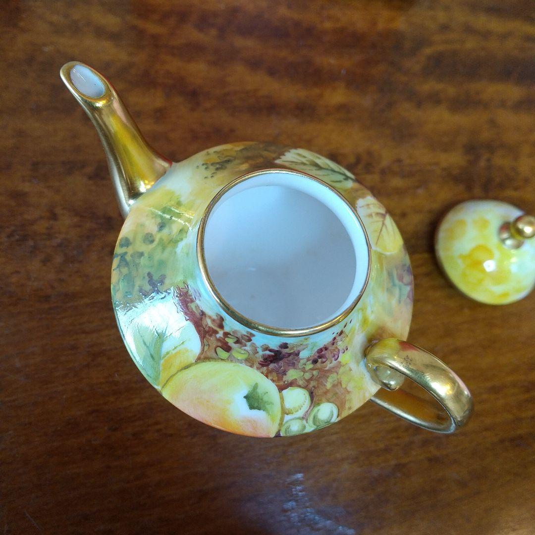 英国 Caverswall 手描きミニチュアティーポット