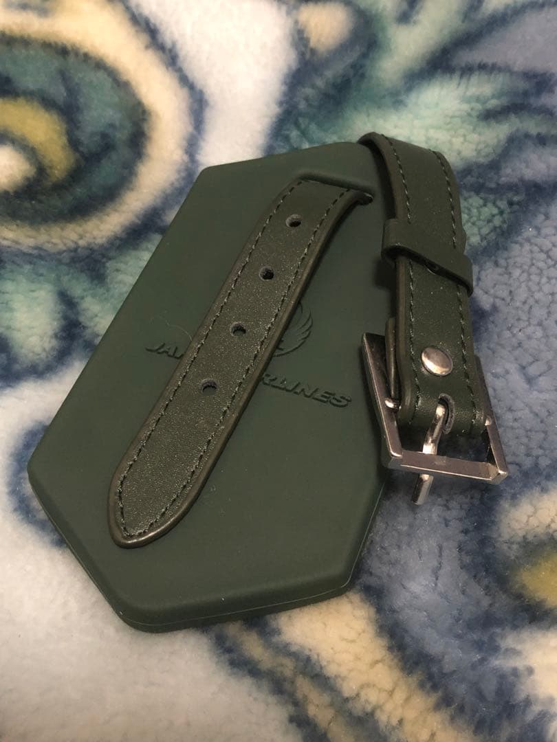 JAPAN AIRLINES ネームタグ グリーン