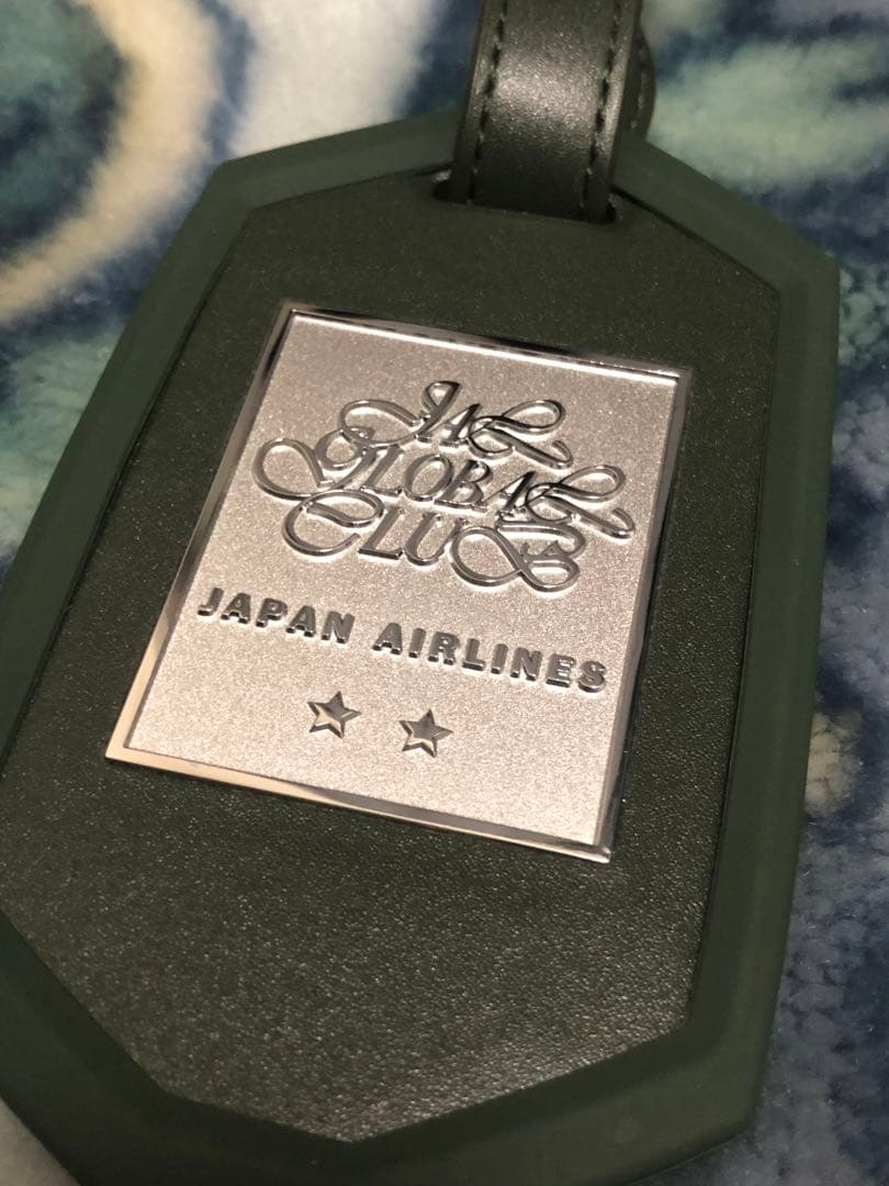JAPAN AIRLINES ネームタグ グリーン