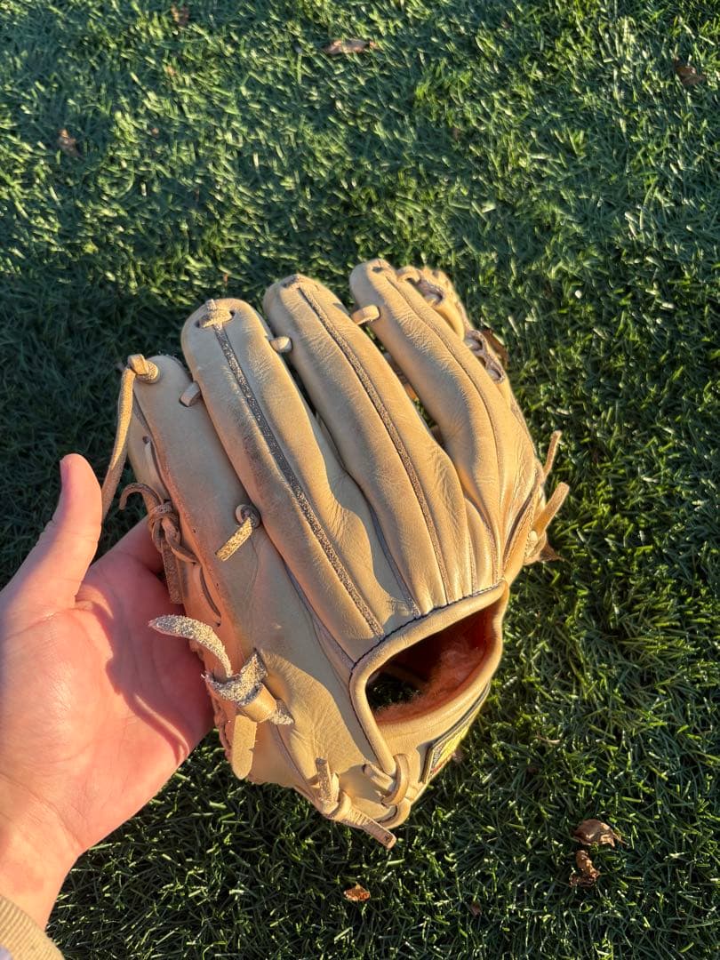 硬式用レザーグローブ ベージュ 内野 ZETT プロステ