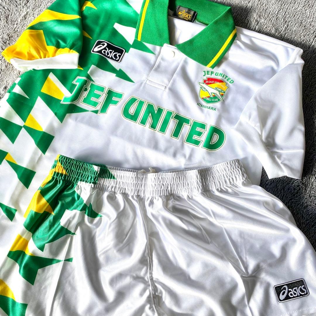 【J初期モデル／新品上下セット】ジェフ市原 ９３／９４（A）アシックス