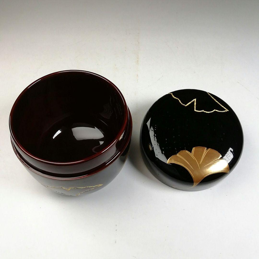 Ｗ１７９　棗　『鵬雲斎好写　五葉棗』『吉田一峰 作』　共箱　茶道具