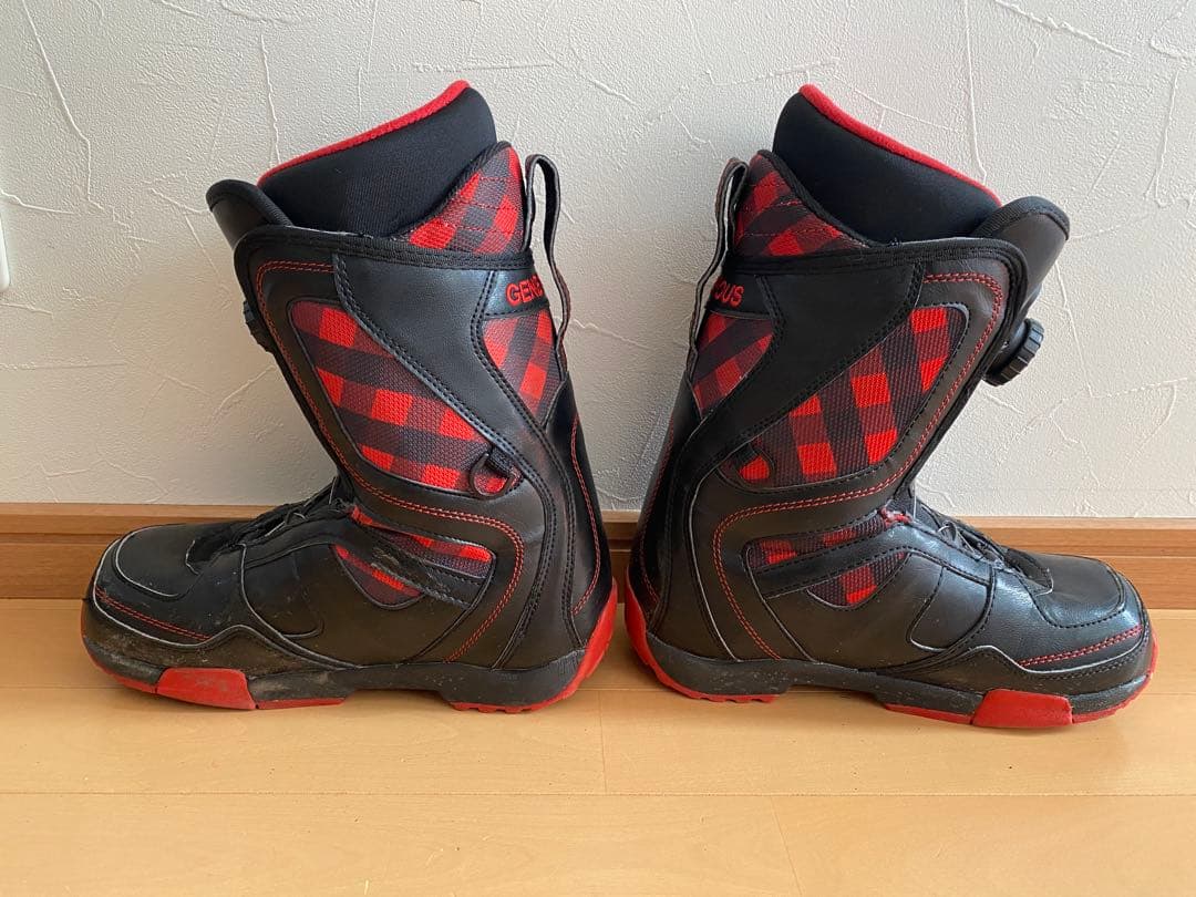 kissmark スノーボードブーツ 靴　23.0㎝ チェック　赤