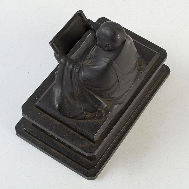 仏教美術　古銅　人物座像　仏像　置物　C　9510