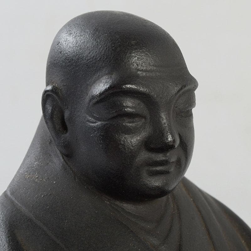 仏教美術　古銅　人物座像　仏像　置物　C　9510