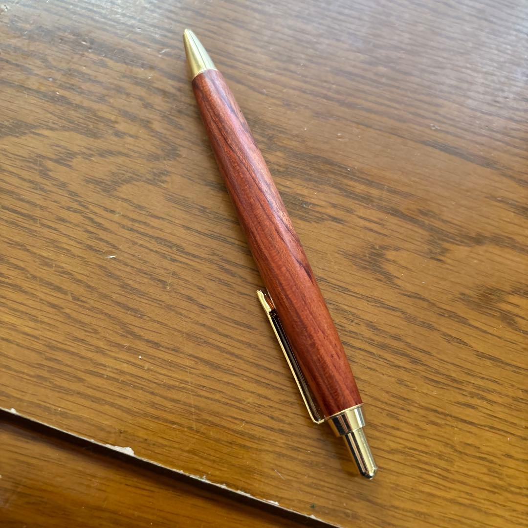 木製ボールペン 金色金具
