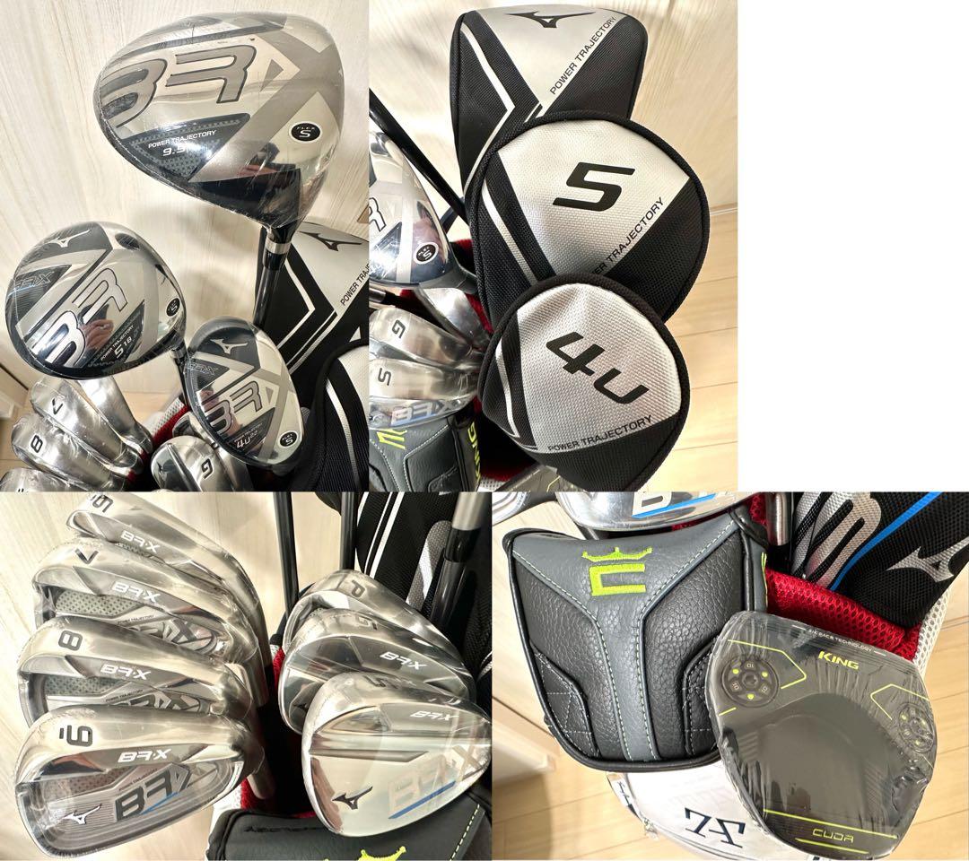 新品｜ゴルフスターターセットメンズ初心者11本｜ミズノ／パター／キャディバック付