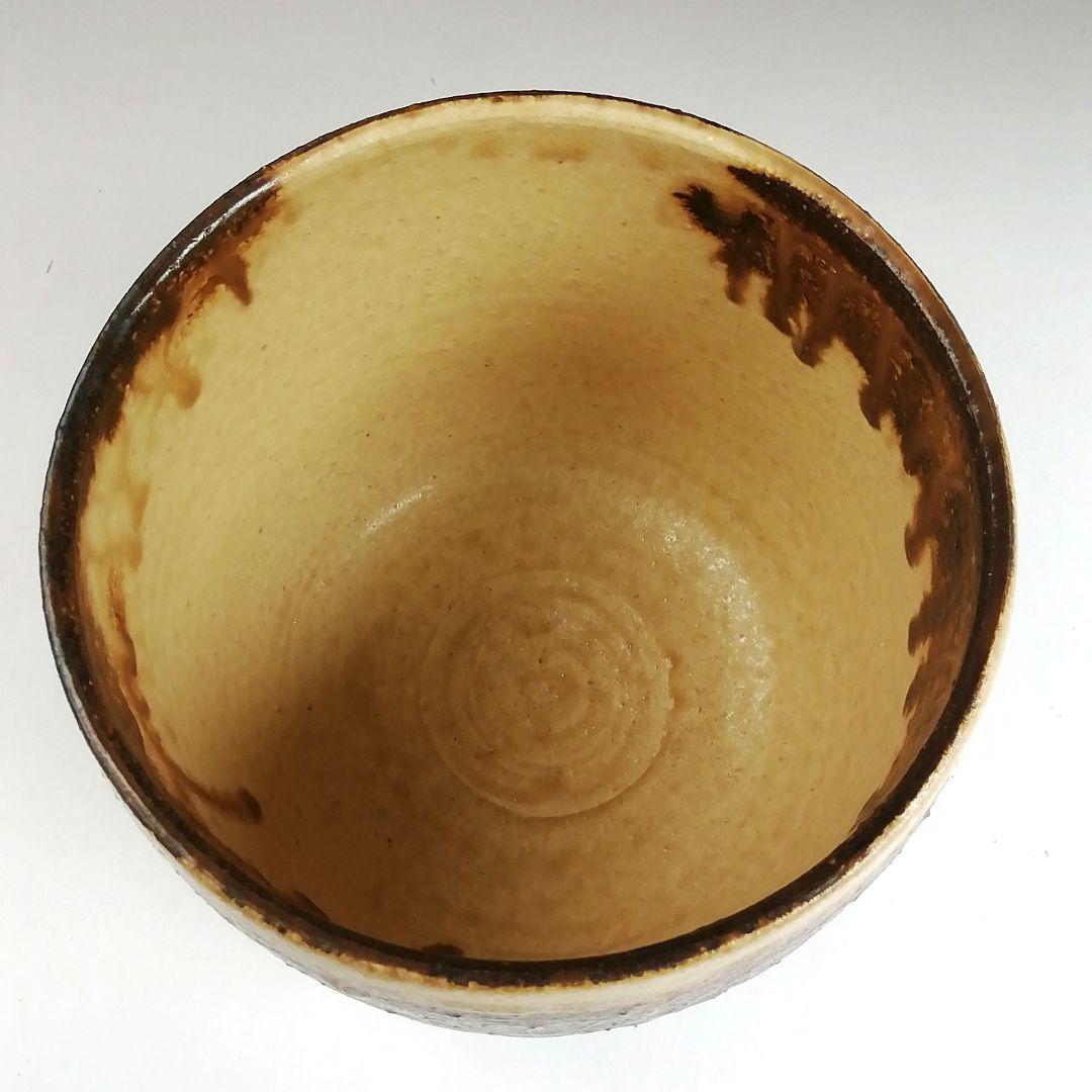 Ｓ９１１　茶碗　『鉄刷毛目　筒茶碗』『叶光夫 造』　共箱　抹茶碗　茶道具