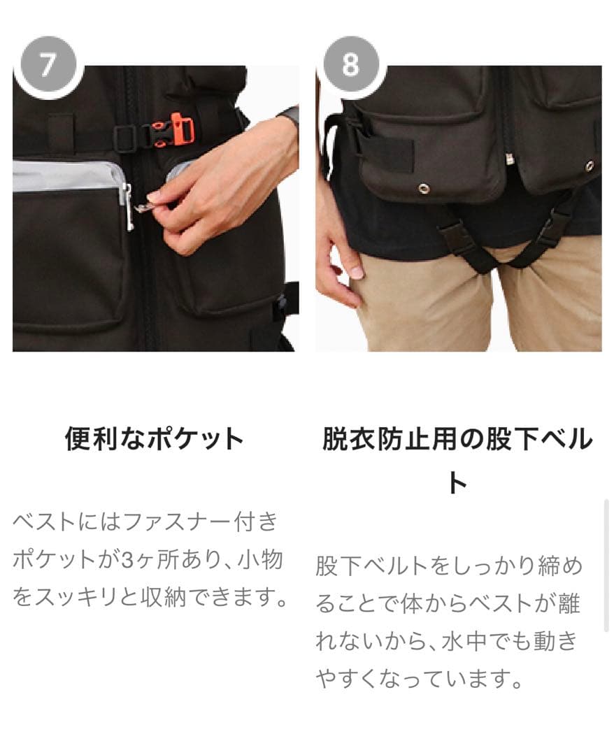 津波避難 水に浮く ライフジャケット リュック型　防災リュック　地震対策　貴重！