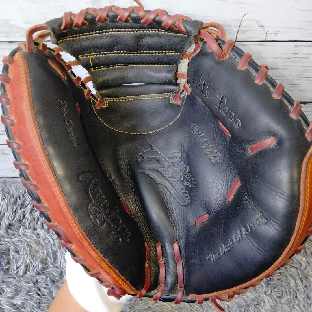 【即戦力】ローリングス 一般軟式 キャッチャーミット ゲーマー ブラック×レッド