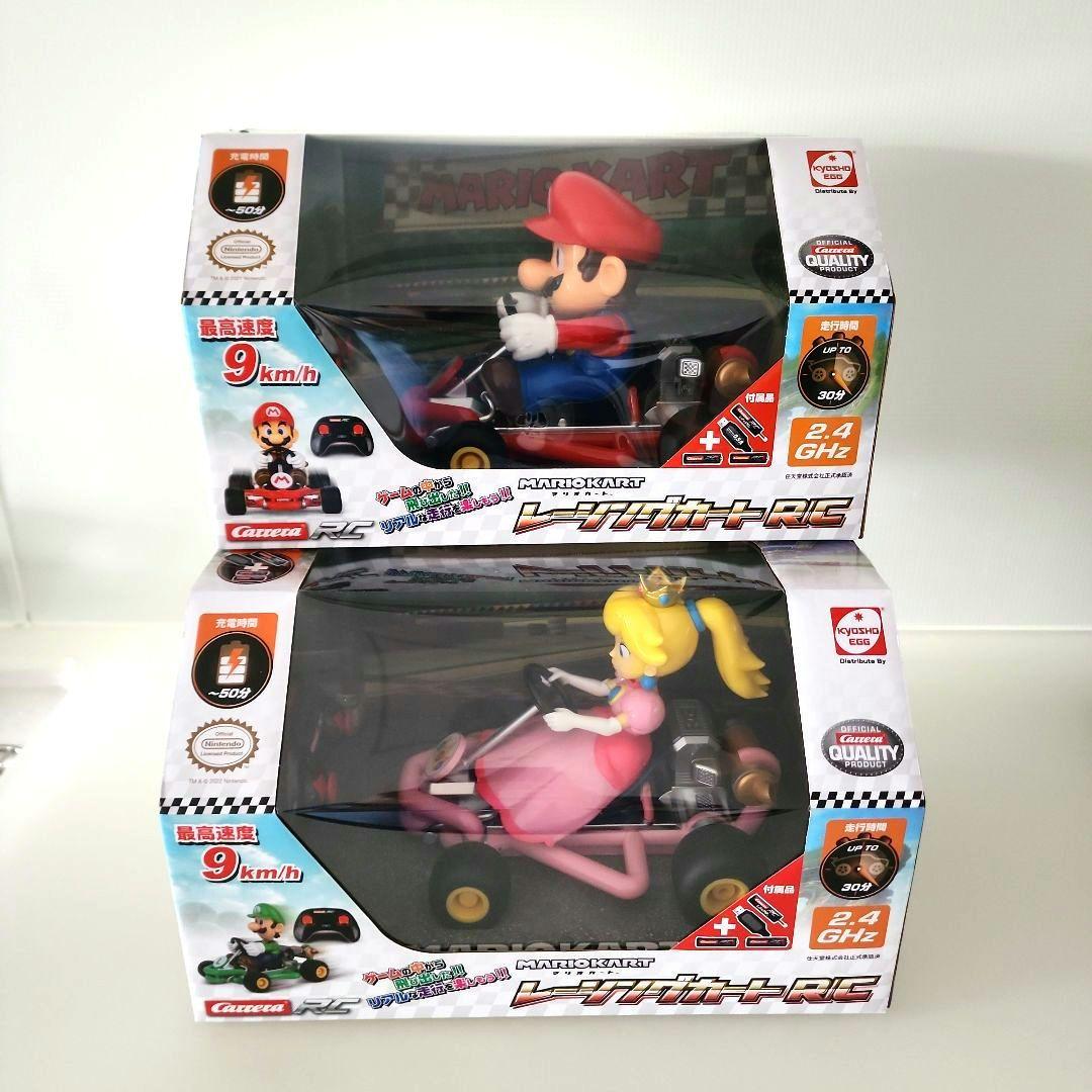 新品ラジコン マリオカート レーシングカート R/C マリオ & ピーチ姫 ２台