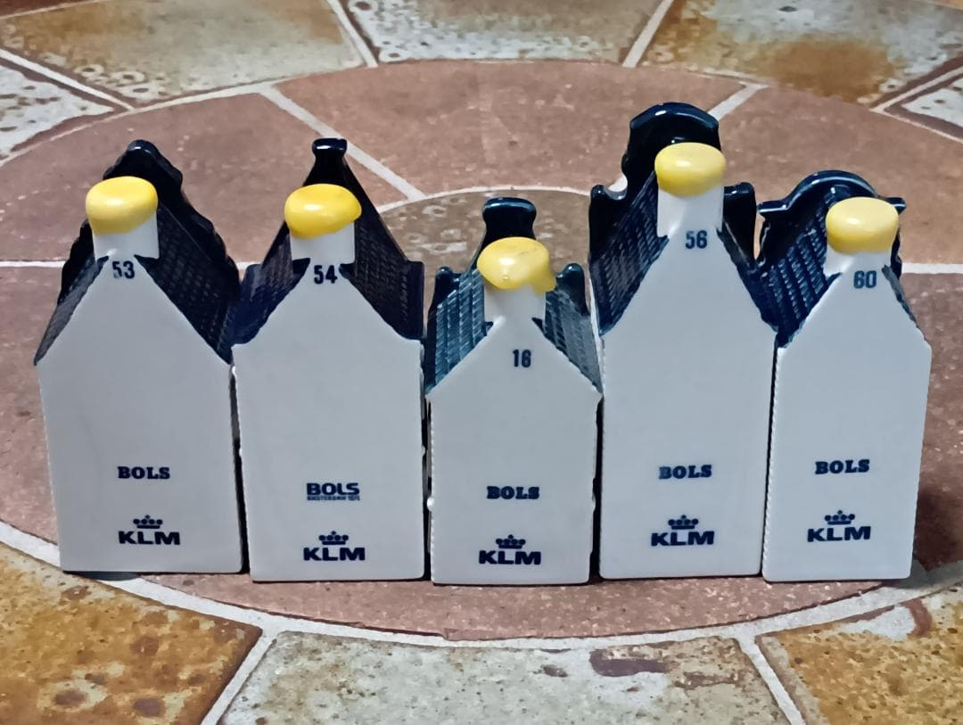 KLMオランダ航空のデルフトブルーのミニチュアハウス No.4