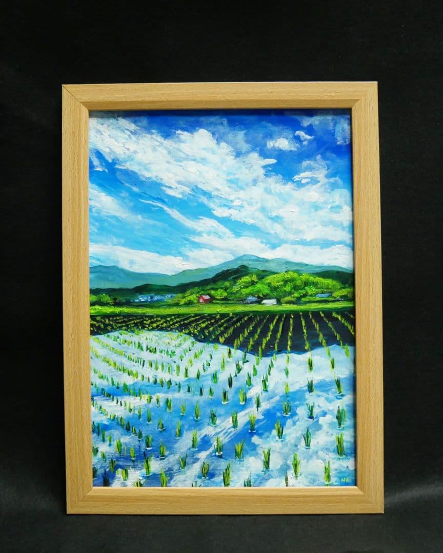 油絵 絵画 【田鏡】