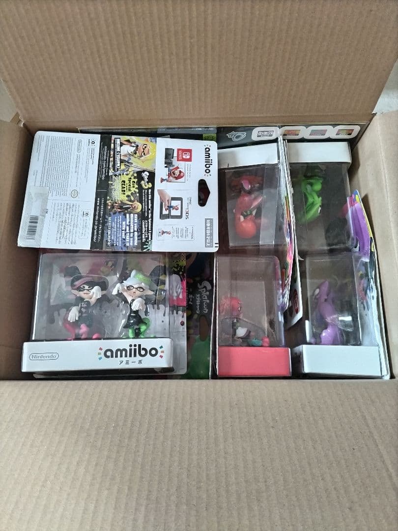 【開封使用品】【未初期化】　スプラトゥーン　amiibo　アミーボ　９体　セット