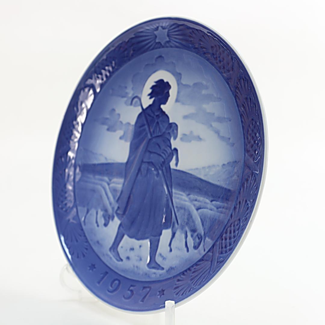 1957年 「羊と羊飼い」 イヤープレート ロイヤルコペンハーゲン