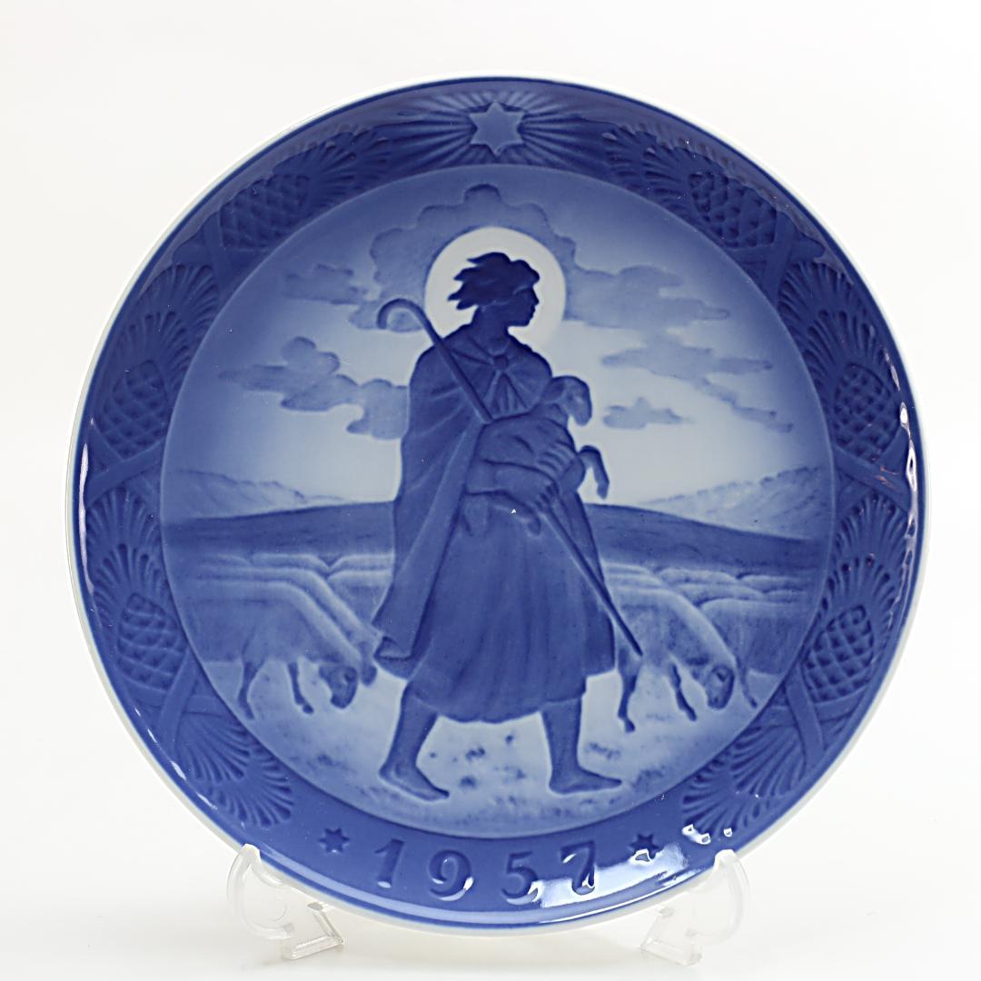 1957年 「羊と羊飼い」 イヤープレート ロイヤルコペンハーゲン