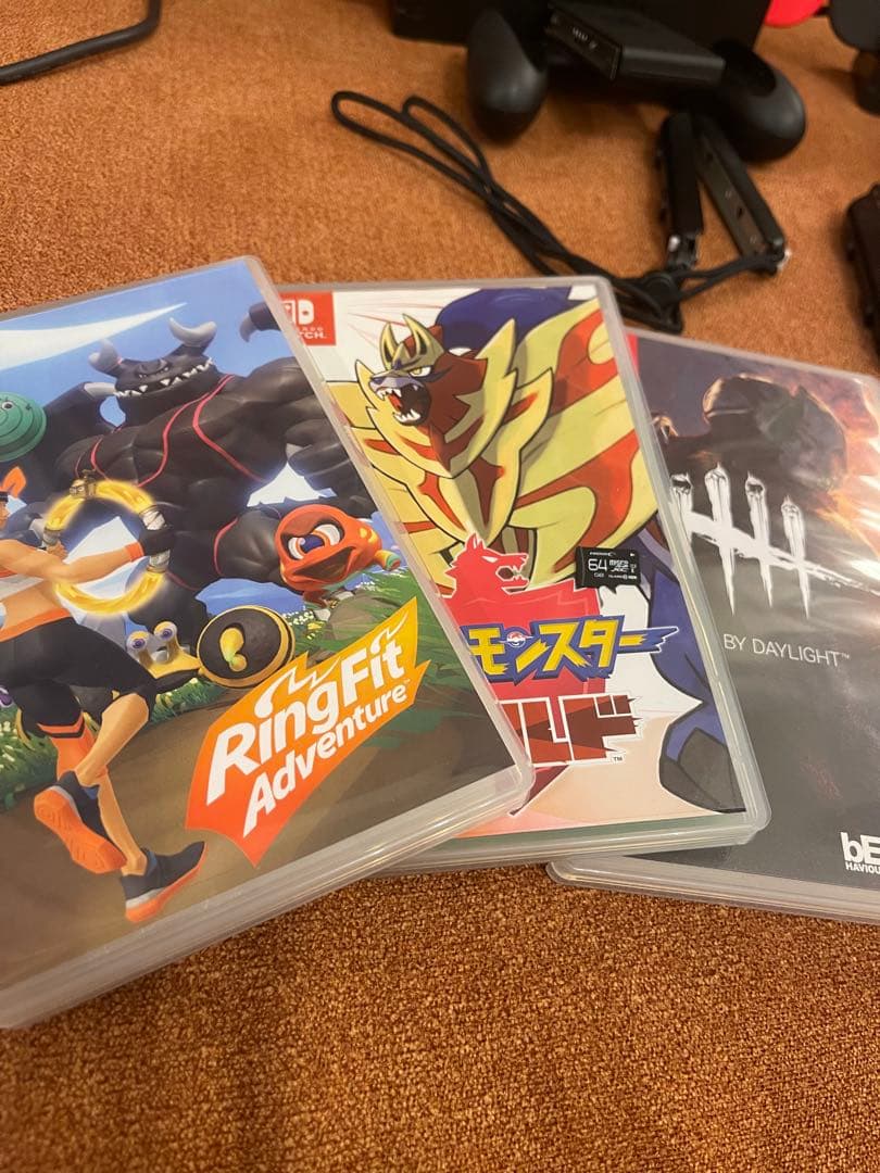 Nintendo Switch 2台　ソフト3本　SDカード1枚セット売り