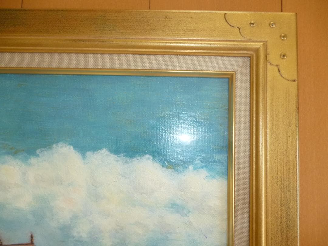 「トラピスチヌ修道院」油絵 原画　肉筆　F10号額付き