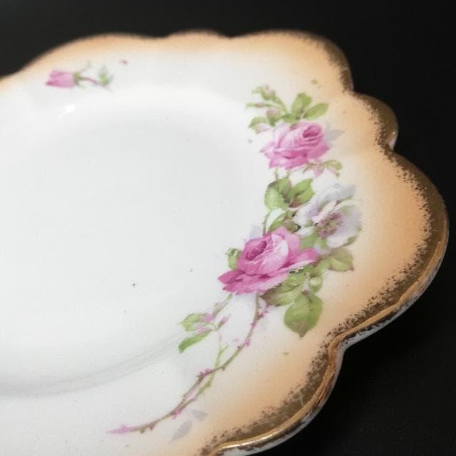 クイーンアン　カップアンドソーサー　アンティーク　希少品