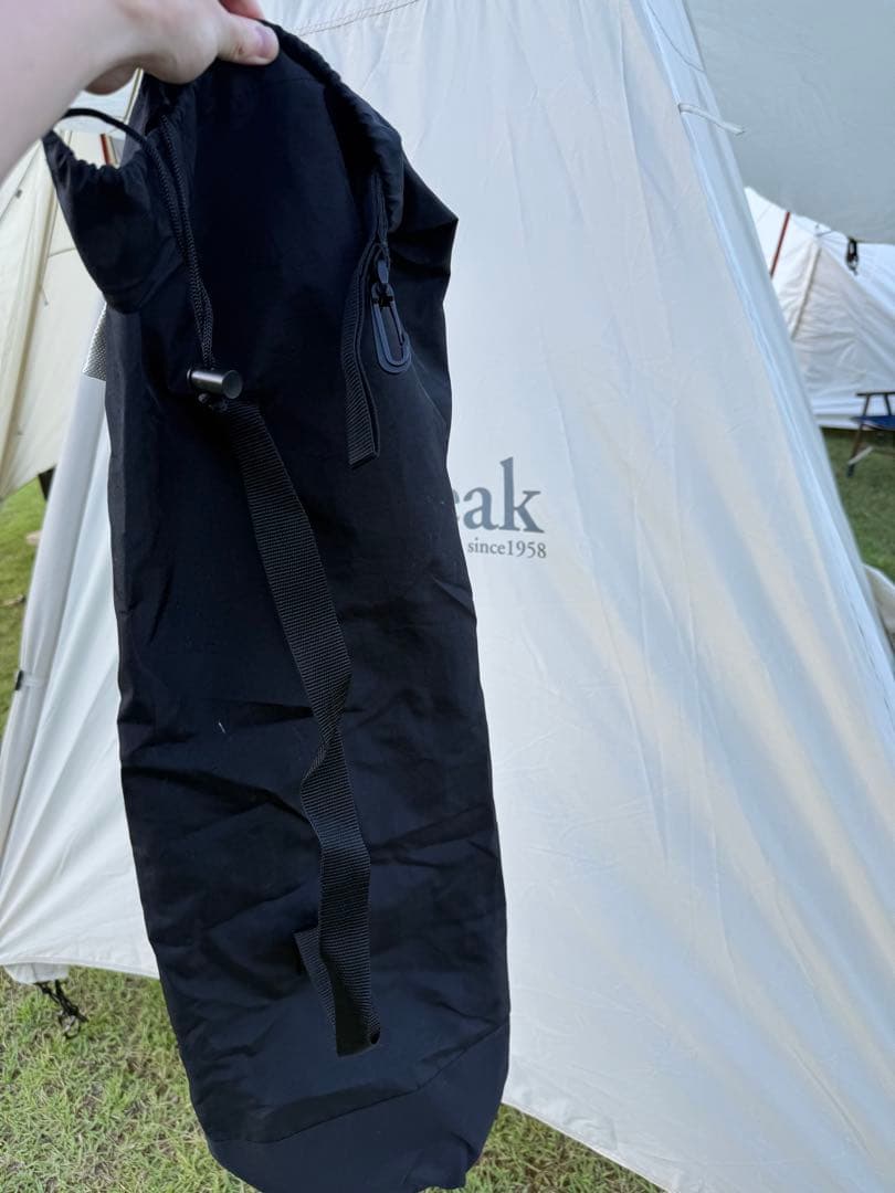 スノーピーク ローチェア ショート LV-093IV アイボリー 収納袋付き