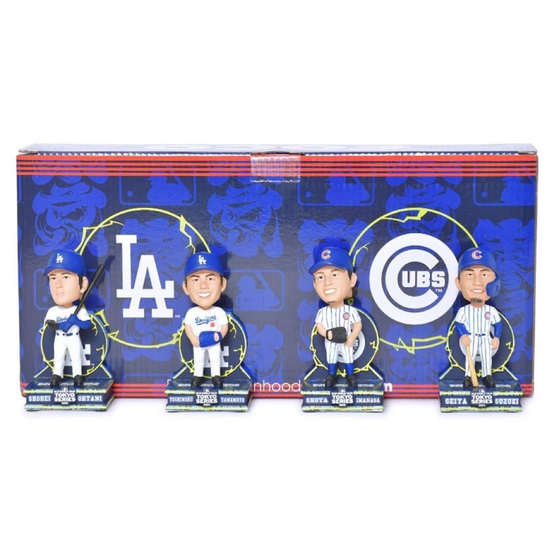 あ*お様 東京シリーズ　ボブルヘッド 大谷翔平　山本由伸　鈴木誠也　今永昇太　ド