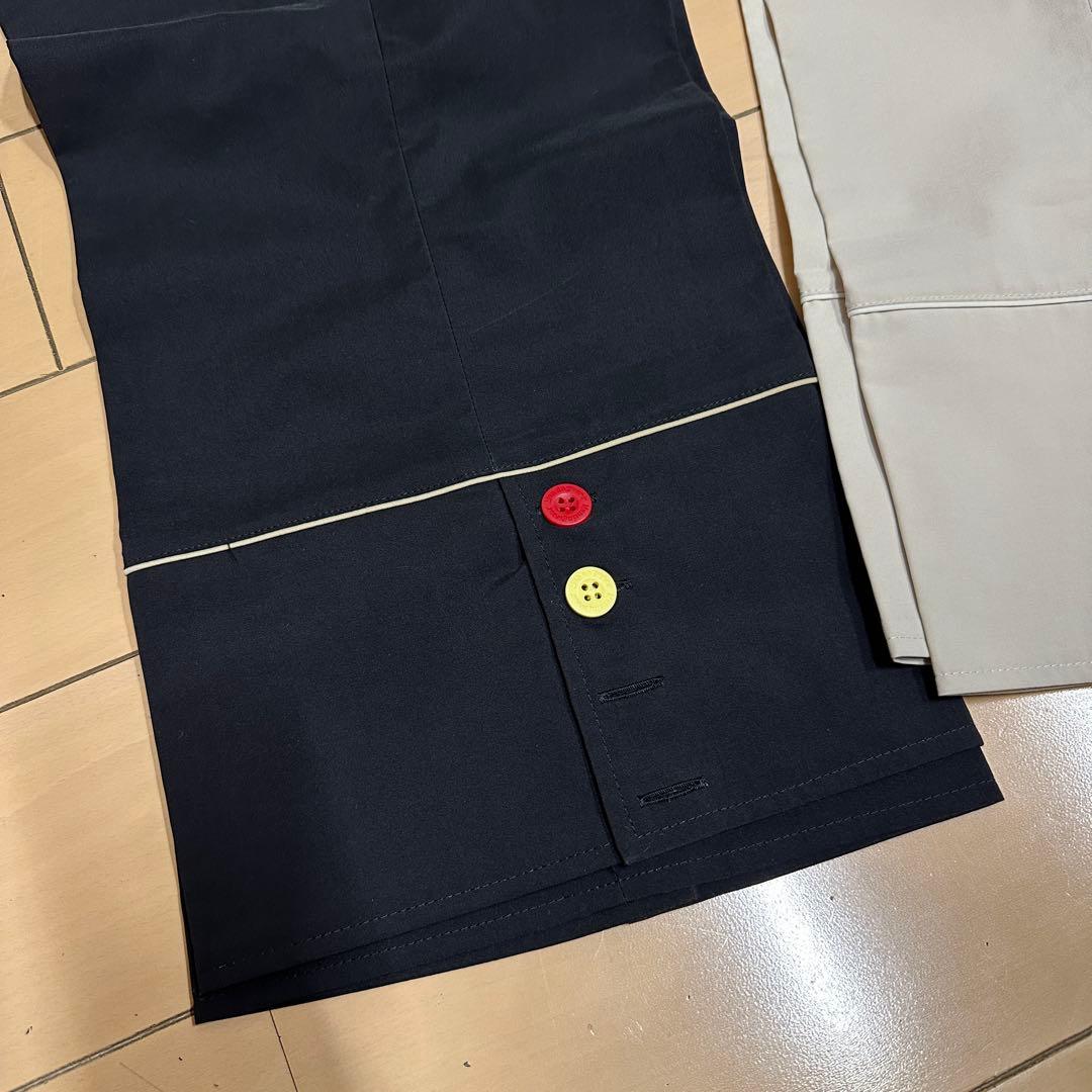 マンシングウェア レディースゴルフパンツ ブラック＆オフホワイト 2点セット