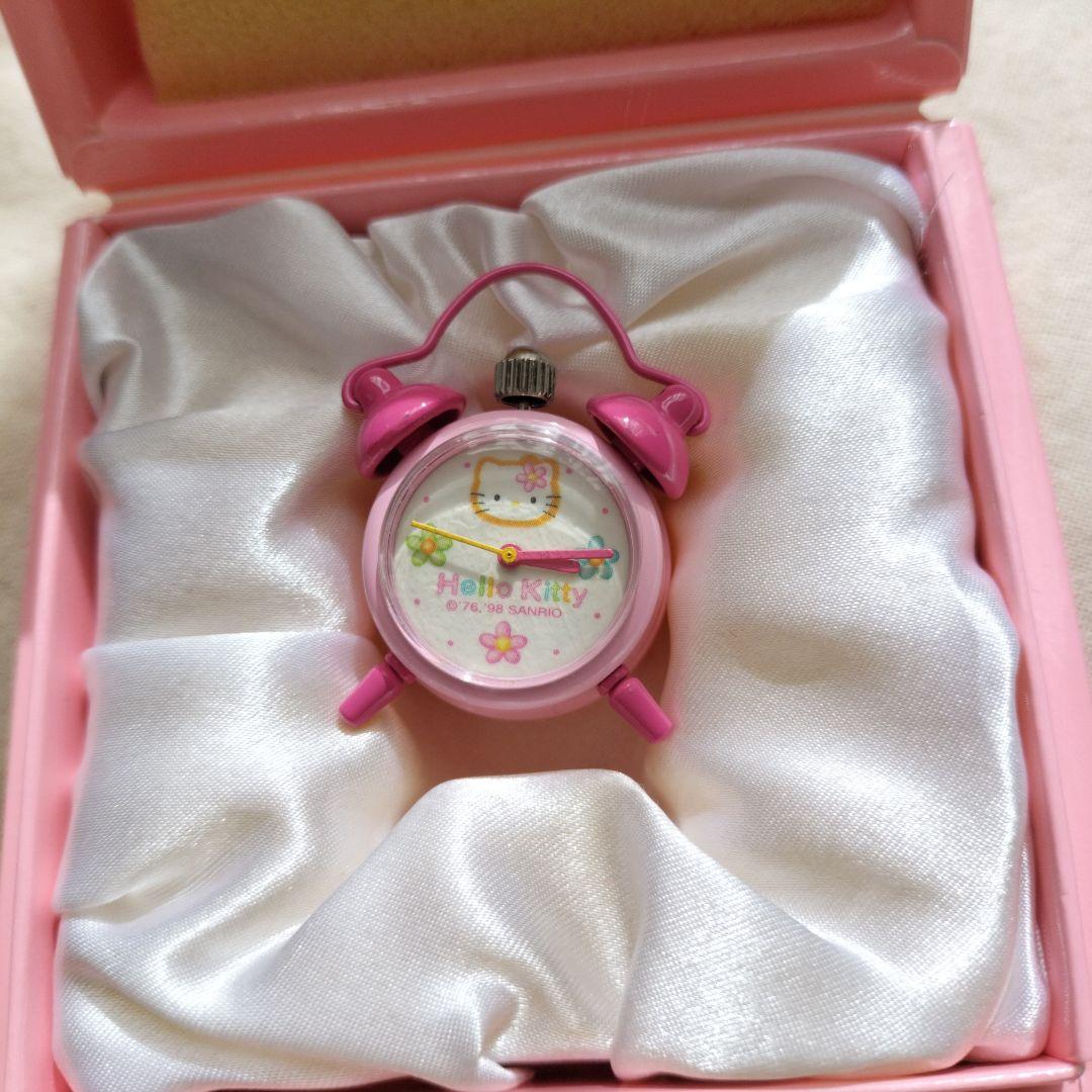 ハローキティ　ミニクロック　置時計　激レア　平成レトロ　サンリオ　Kitty