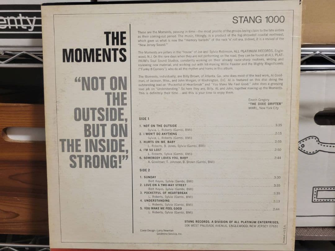 Moments 『 Not On The Outside～』US オリジナル